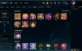 Conta TOP com 995 Skins