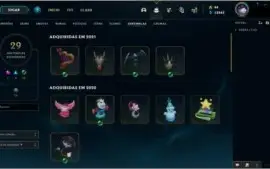 Conta TOP com 995 Skins