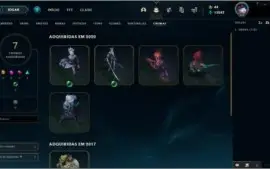 Conta TOP com 995 Skins