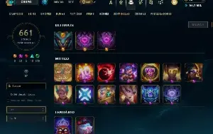 Conta Ex-Mestre - 1518 Skins - 661 Ícones - 303 P.Lendas TFT