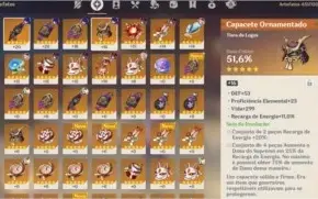 Conta Genshin Impact HuTao, Shogun Raiden (Baal), Mona...