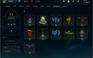 Conta League Of Legends 214 Skins