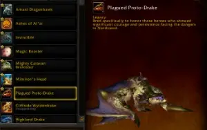 Conta Com brutossauro, galo magico e Plagued Proto drake!