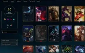 CONTA NÍVEL 66, ELO GOLD 1 ( S8 )