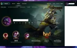 Conta league of legends. Gold V/ 40k de RP Gastos 141 skins
