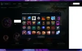 Conta league of legends. Gold V/ 40k de RP Gastos 141 skins