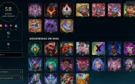 Conta Lol Platina, 73% Winrate + (1380Rps) -(Todos Os Dados)