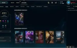 Conta LOL 500+Skins 3 PAX's TF - SIVIR - JAX