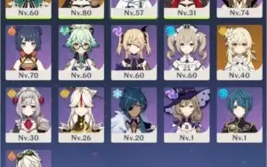 Conta OP de Genshin AR 41(42 em 04/11)