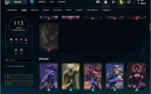 Conta ouro 3 com TODOS os champs e 113 Skins (LEVEL 613)