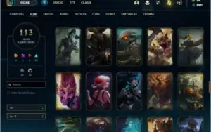 Conta ouro 3 com TODOS os champs e 113 Skins (LEVEL 613)