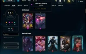 Conta ouro 3 com TODOS os champs e 113 Skins (LEVEL 613)
