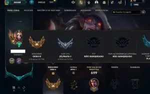 Ouro 2 com TODOS os champs e 292 Skins ( Nivel 533 )