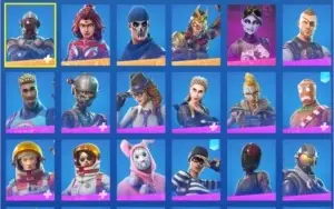 Fortnite 10KD 30%WR BURNED MERRY MARAUDER + de 300USD GASTOS