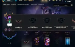 Unranked com TODOS os champs e 400 Skins ( MAIN ADC )