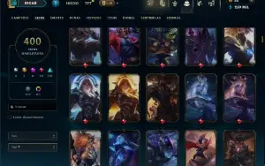 Unranked com TODOS os champs e 400 Skins ( MAIN ADC )