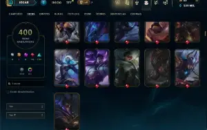Unranked com TODOS os champs e 400 Skins ( MAIN ADC )