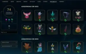 Conta de lol - Lvl 835 - Esmeralda Atual - 681 Skins !