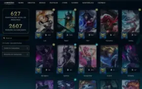 Conta de lol - Lvl 835 - Esmeralda Atual - 681 Skins !