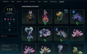 Conta de lol - Lvl 835 - Esmeralda Atual - 681 Skins !
