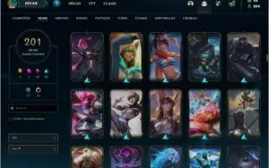 Conta ouro 2 MAIN SUP, com TODOS os champs e 201 skins