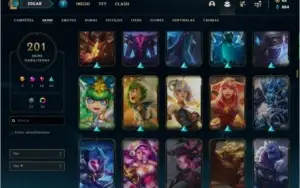 Conta ouro 2 MAIN SUP, com TODOS os champs e 201 skins