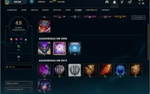 Conta diamante 4 barata com 1 skin e 29 champs