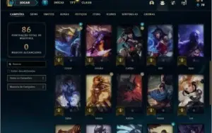 Conta diamante 4 barata com 1 skin e 29 champs