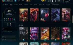 Esmeralda 4 com 125 Champs e 49 Skins