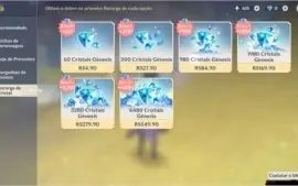 conta ar 50 com ganyu, xiao, albedo, jean, diluc