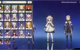 conta ar 50 com ganyu, xiao, albedo, jean, diluc
