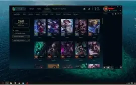 93campeões, 40skin, 3lendarias, 8épicas, 2chromas e 500 d RP