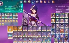 Shogun Raiden + Luz do Cortador de Grama + Ayaka + Xiao AR53