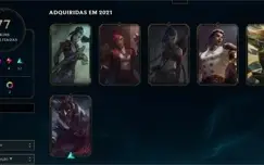 CONTA ANTIGA DO LOL DE 2013 COM 77 SKINS