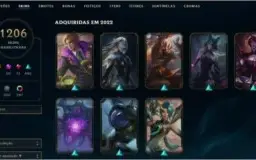 Conta league of legends lvl 30 + de 1000 skins
