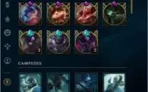 Conta league of legends lvl 30 + de 1000 skins