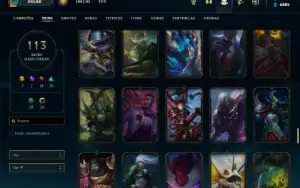Unranked com 150 Champs e 113 Skins ( MAIN JG / ADC / SUP )