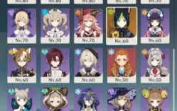 Genshin AR 60 Raiden C4 + 20 Personagens T5 + 10 Armas T5