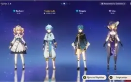 Genshin Impact AR22 Fischl-Xingqiu,Barbara,chongyun,Noelle