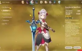 Genshin Impact AR22 Fischl-Xingqiu,Barbara,chongyun,Noelle