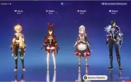 Genshin Impact AR22 Fischl-Xingqiu,Barbara,chongyun,Noelle