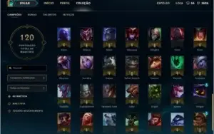 VENDO/TROCO Conta de League of Legends Unranked Platina S6