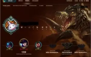 VENDO/TROCO Conta de League of Legends Unranked Platina S6