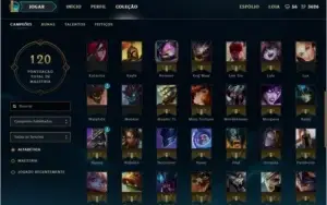 VENDO/TROCO Conta de League of Legends Unranked Platina S6