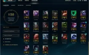VENDO/TROCO Conta de League of Legends Unranked Platina S6