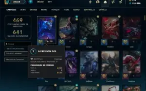Conta Platina 4 com TODOS os champs e 131 Skins + 47 Cromas
