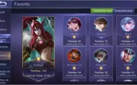 Conta legendária Mobile Legends