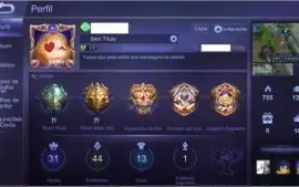 Conta legendária Mobile Legends