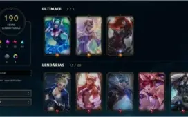 Conta League of Legends Diamante IV - Level 260, 190 Skins