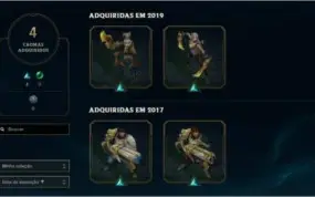 Conta League of Legends Diamante IV - Level 260, 190 Skins